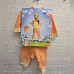 BBC Infant Bluey Bingo Healer Classic Costume Jumpsuit Brown 12-18 Months New